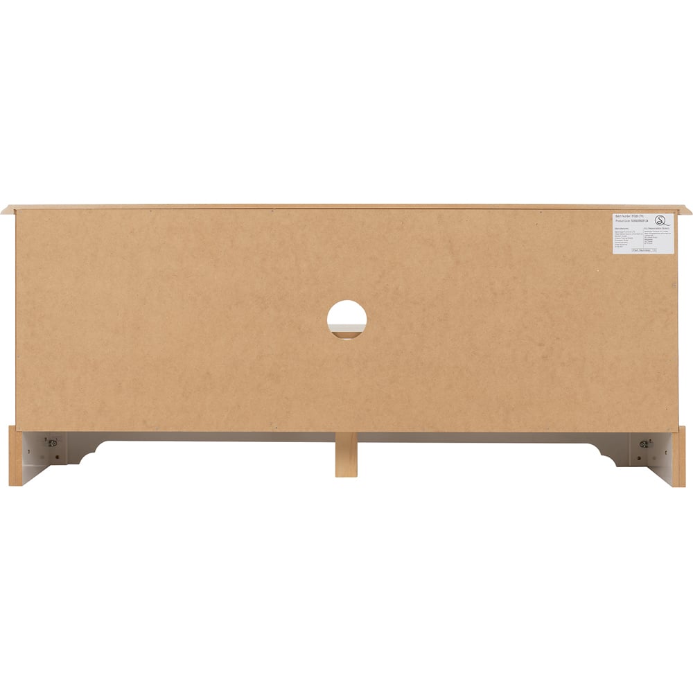 Seconique Stratford 2 Door White TV Unit Image 7