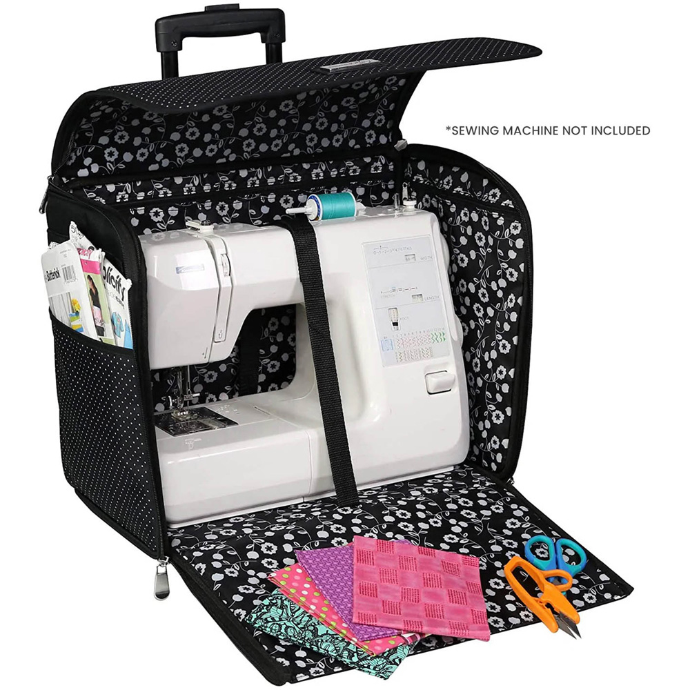 Everything Mary EVM12439-2 Black White Dot Sewing Machine Trolley Bag 42 x 24 x 34cm Image 6