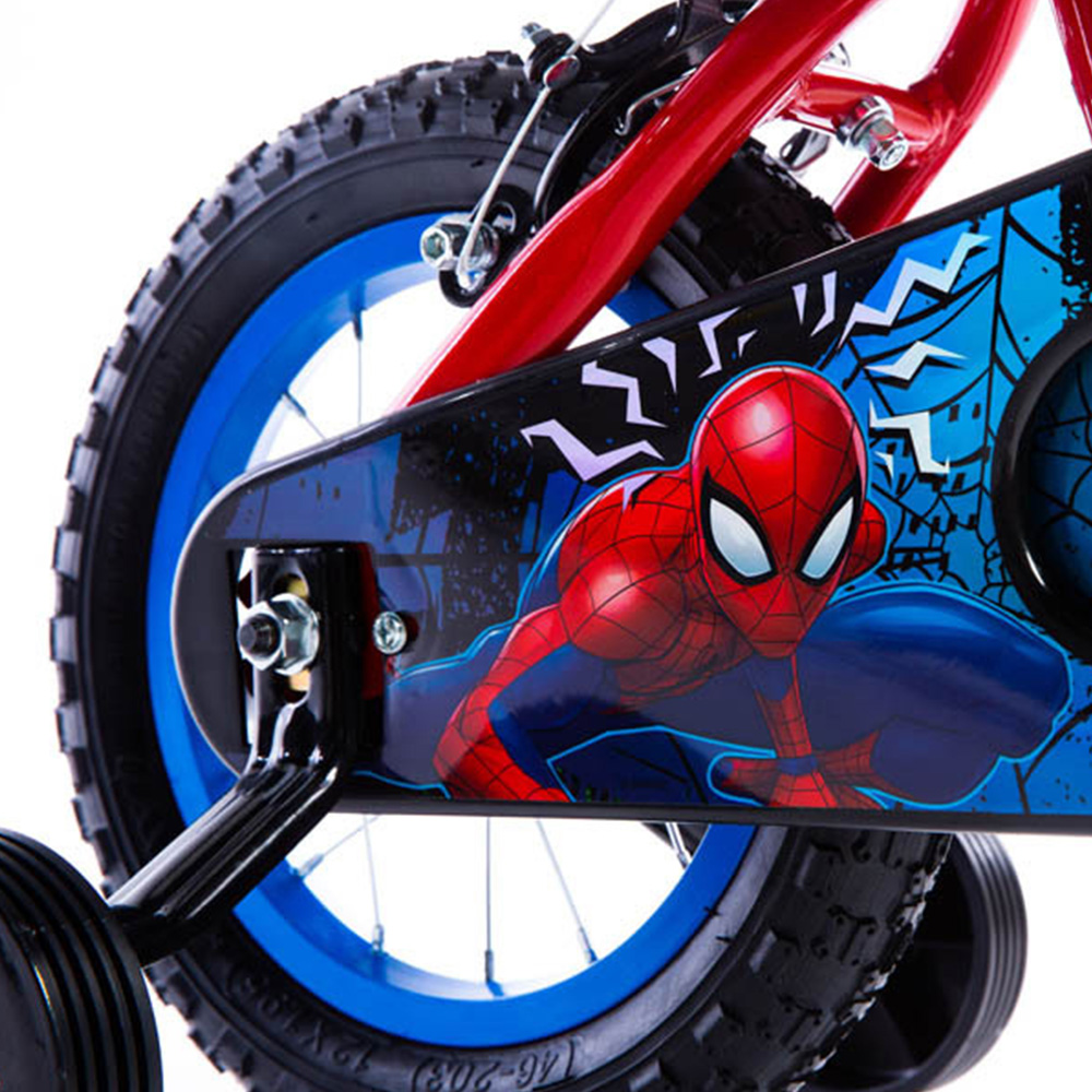 Huffy Marvel 12 inch Red and Blue Comics Spider-man Children's Bike Image 3