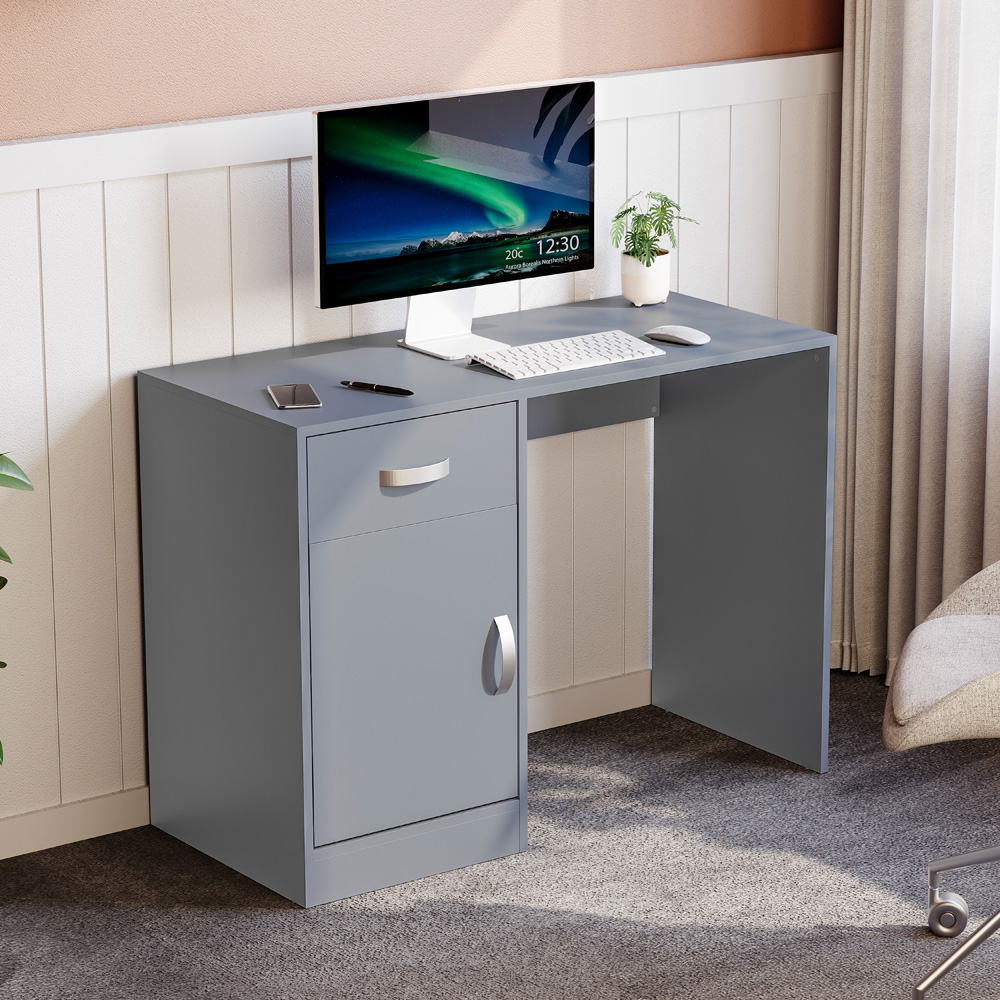 Vida Designs Hudson Computer Desk Grey Image 5