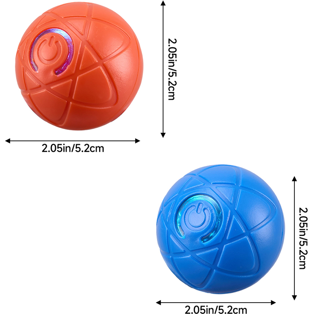 H&O Direct Smart Automatic Interactive Space Pattern Pet Ball Toy with LED Light 2 Pack Image 6