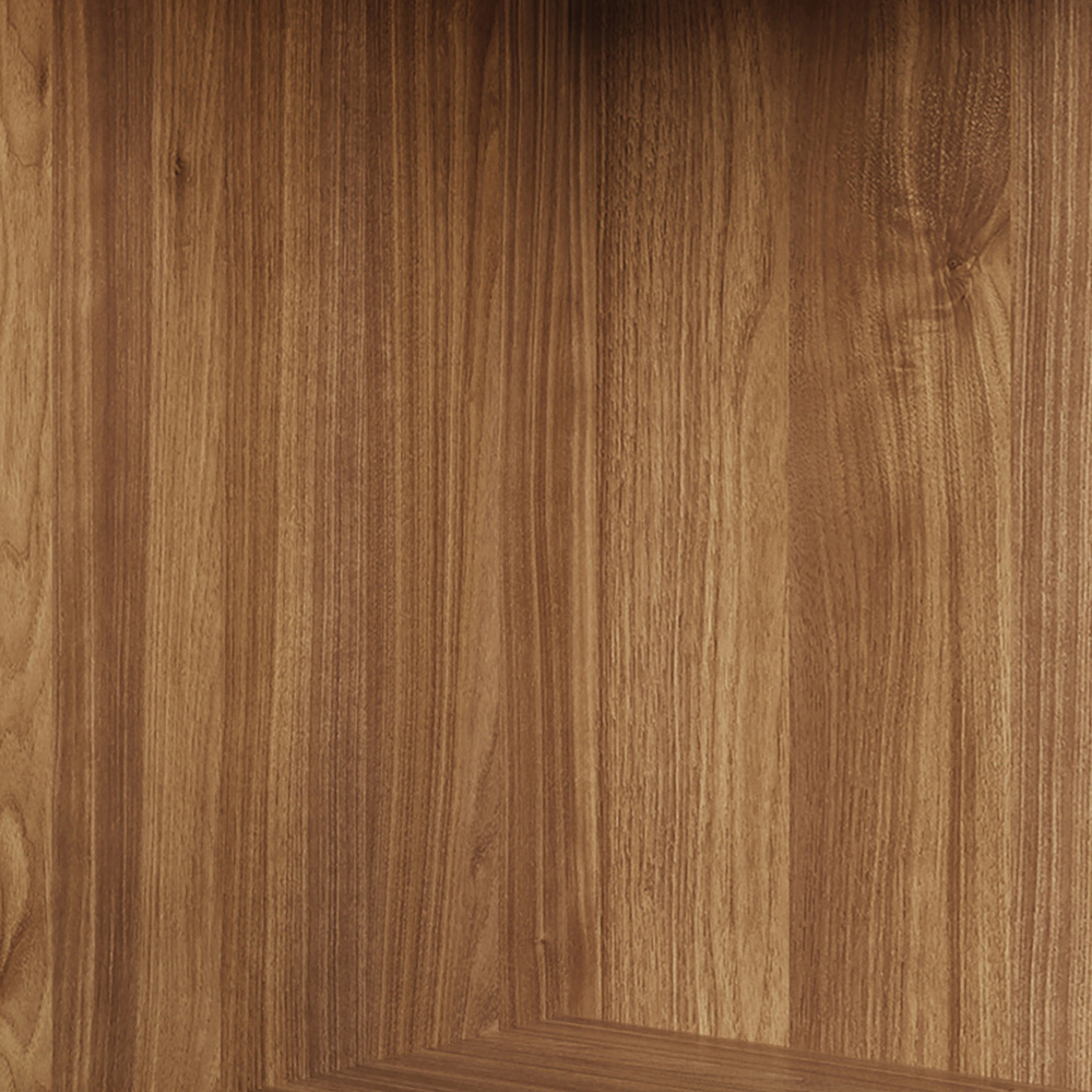 GFW Rowan 2 Door Single Drawer Slatted Desk Oak Image 5