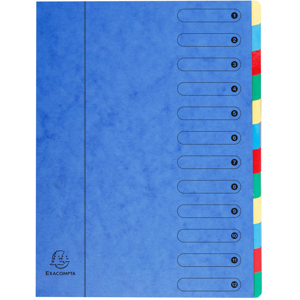 Exacompta Harmonika 12 Sections Blue A4 Multi Part File 6 Pack Image 3