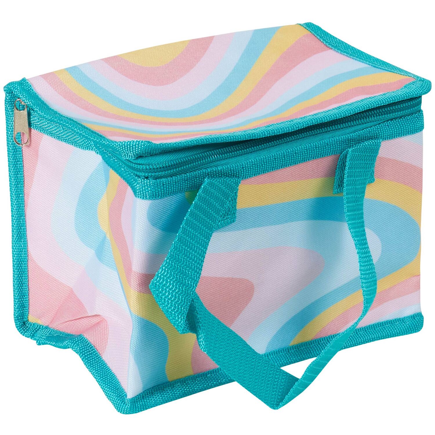 Colour Waves Spring Insulated Lunch Bag - Blue Image 2
