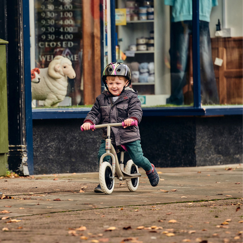 Ride-Ezy Go Pink Silver 2 Wheel Balance Bike Image 2