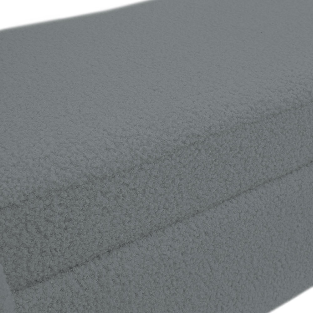 Living and Home Grey Modern Upholstered Accent Bench Image 7