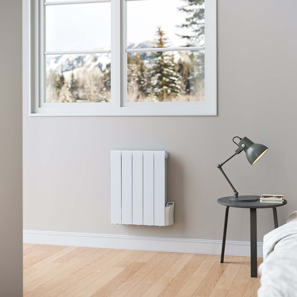 Living and Home White Electric Oil Filled Radiator Space Heater 900W Image 2
