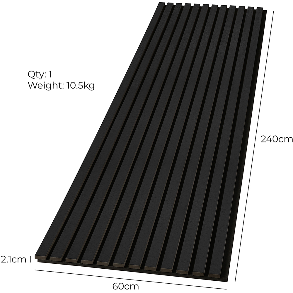 Fuse Acoustic Black Oak Wooden Wall Panel 2.4 x 0.6m Image 8