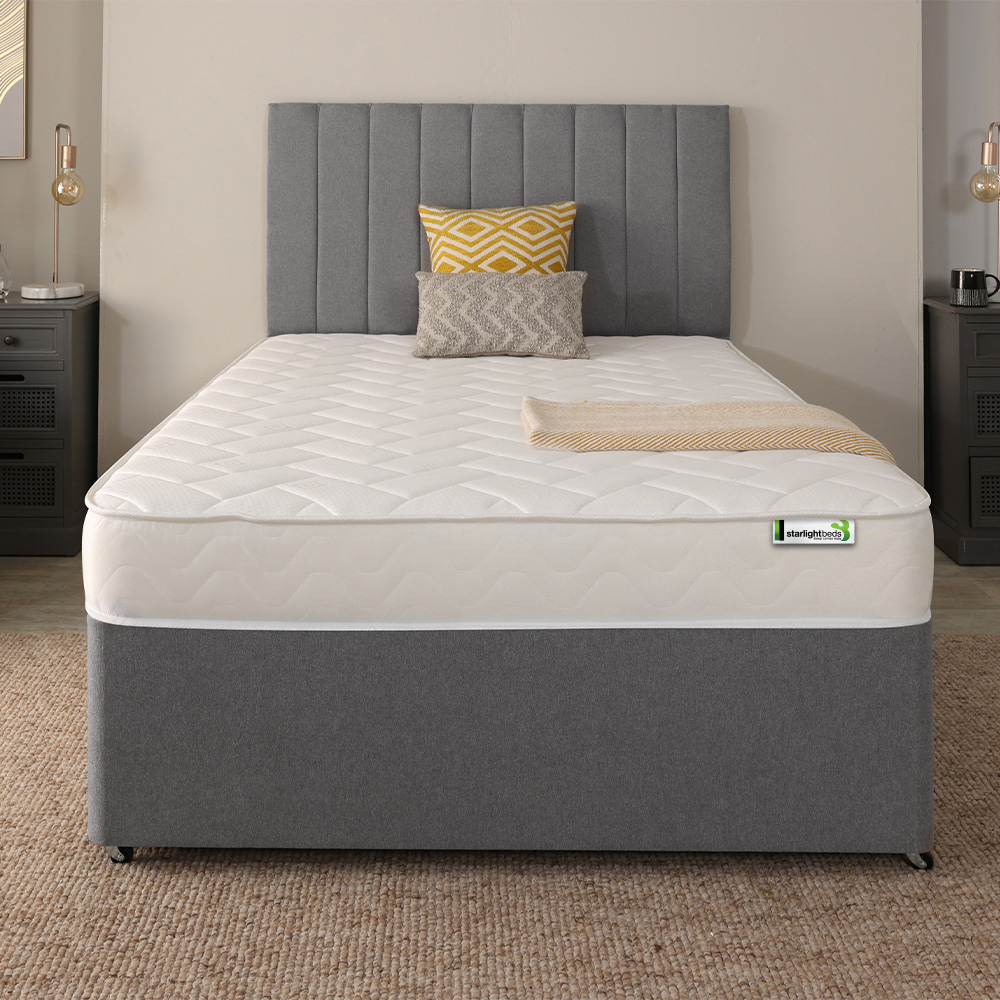 Starlight Beds Deluxe Small Double White Memory Foam with Spring Mattress Image 4