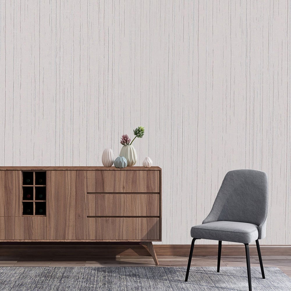 Living and Home Beige Grey PVC Self Adhesive Wallpaper Image 7