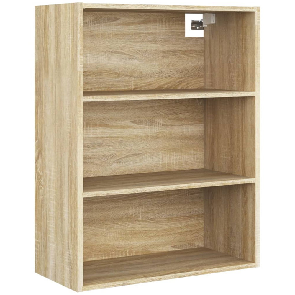 vidaXL 3 Shelf Sonoma Oak Wall Mounted Cabinet Image 2