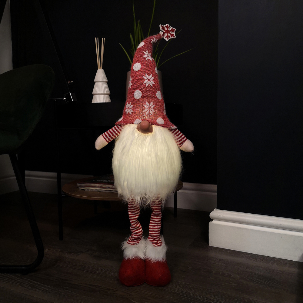 Samuel Alexander Red Standing Gonk LED Christmas Decoration 66cm Image 2