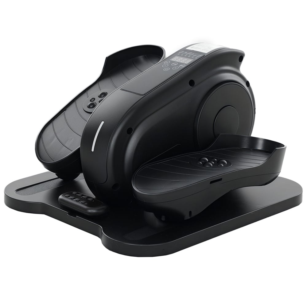 Sportnow Black 10 Speed Under Desk Elliptical Machine Pedal Exerciser Image 1