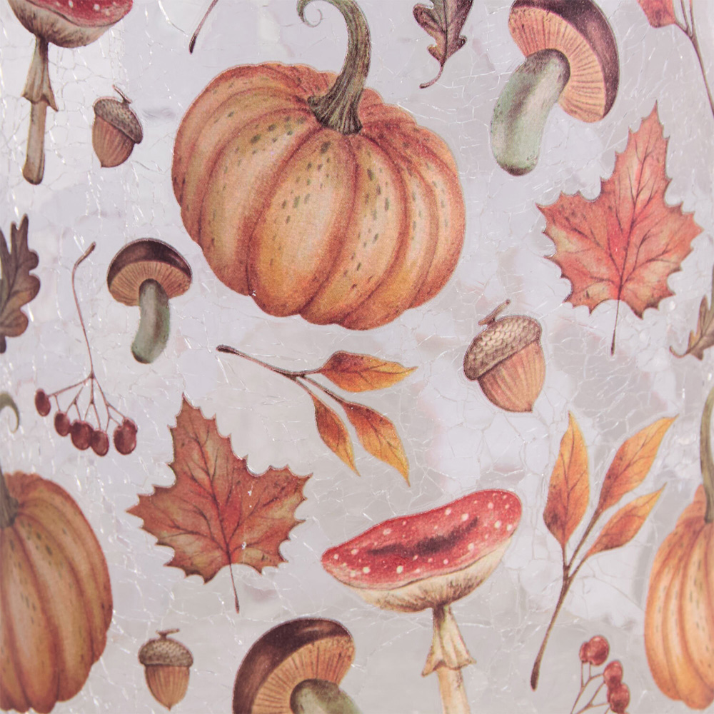 Autumn Garden Crackle Hurricane Image 2