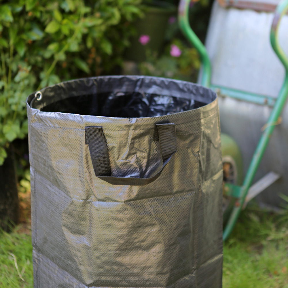 Harbour Housewares Black Heavy-Duty Garden Waste Bag 270L 2 Pack Image 5