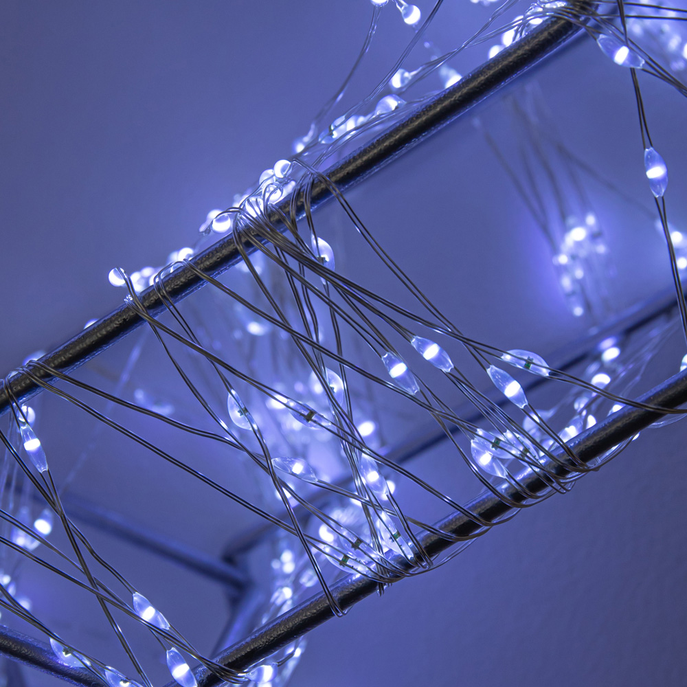 Samuel Alexander 1800 Cool White LED Light-Up Silver Christmas Galaxy Star 58cm Image 3