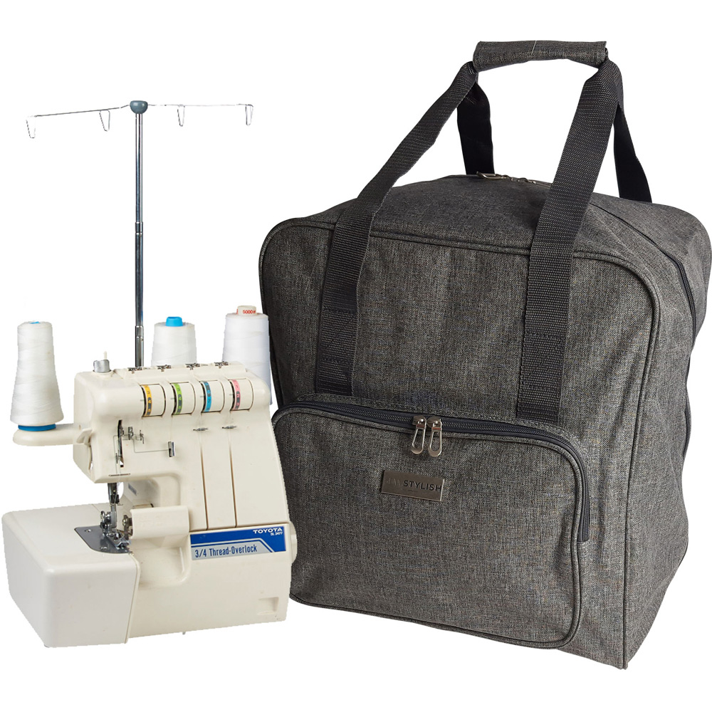 Sewing Online PT650-HEATHER-GREY Heather Grey Overlocker Bag 38 x 35.5 x 33cm Image 2
