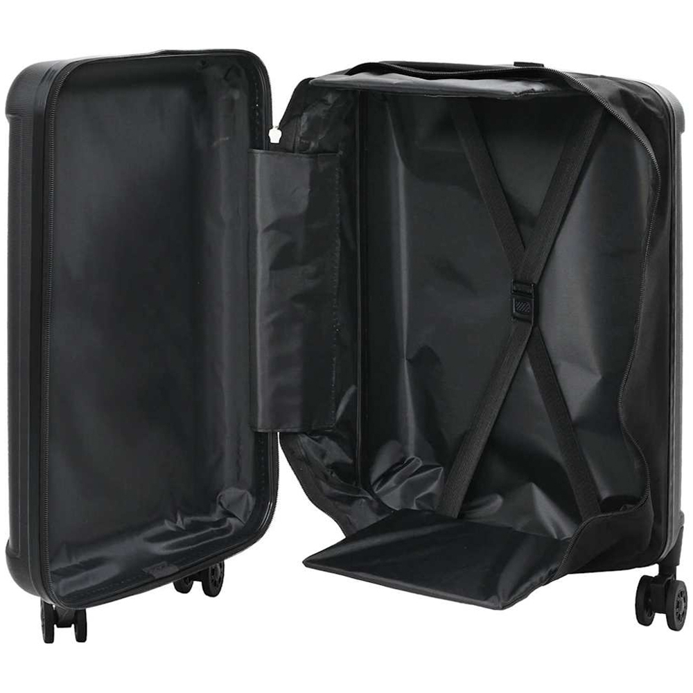 vidaXL 24 inch Black Rectangular Travel Bag Image 2