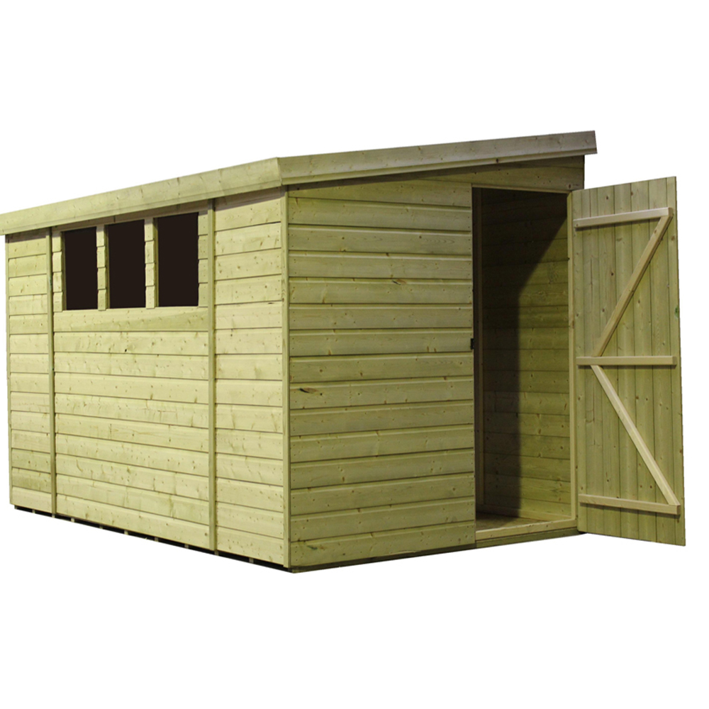 Empire Sheds 3000 12 x 5ft Tongue and Groove Wooden Pent Garden Shed Image 2