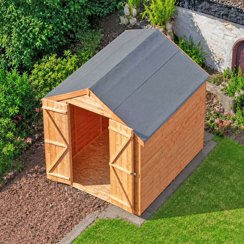 Shire 6 x 8ft Double Door Overlap Apex Shed Image 4