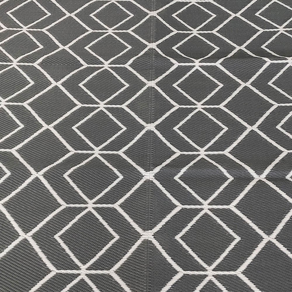 Charles Bentley Grey Diamond Outdoor Rug 160 x 230cm Image 3