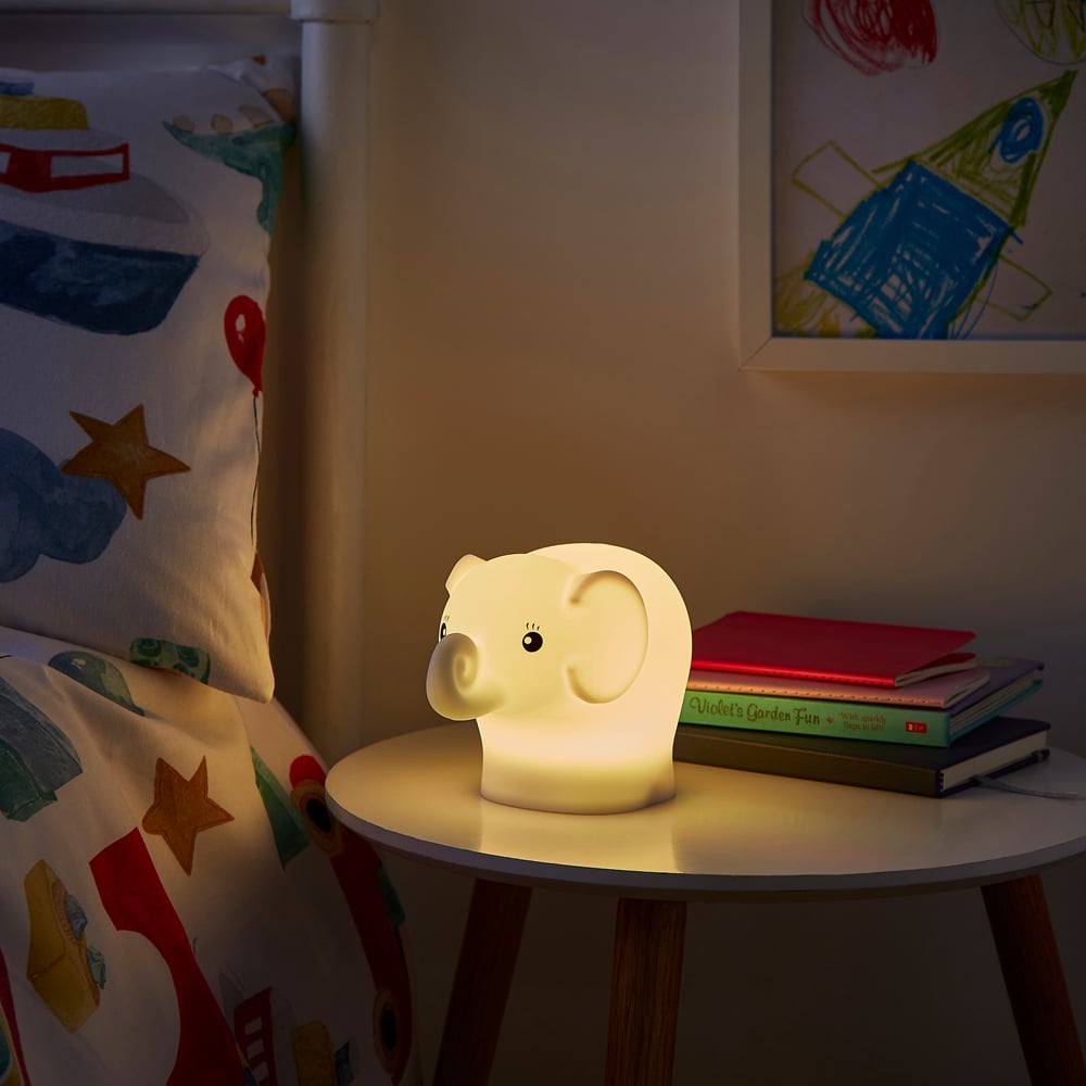 Glow Colour Changing Ellie Elephant LED Silicone Night Light Image 4