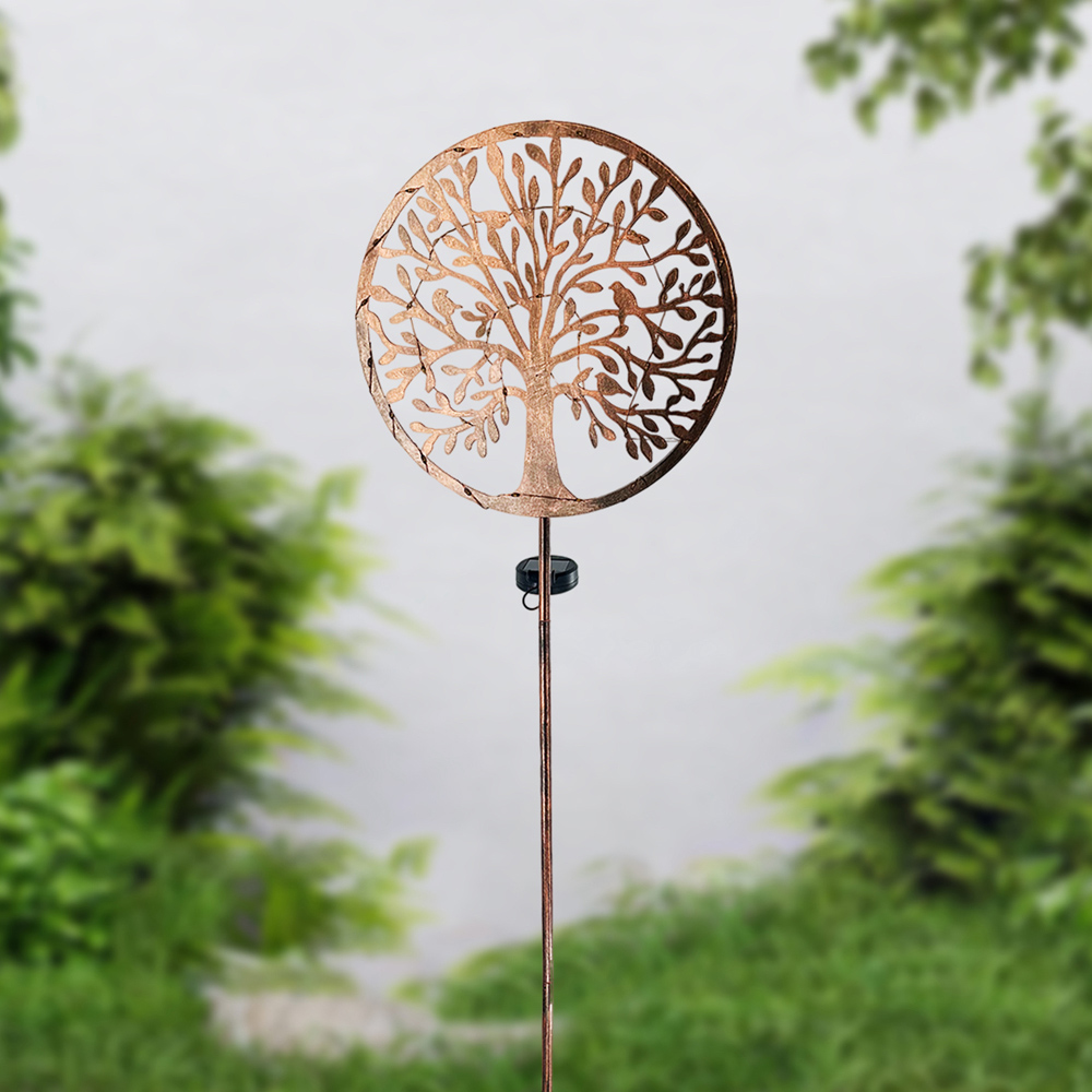 Avilo Tree of Life Solar Powered Stake Light Image 2