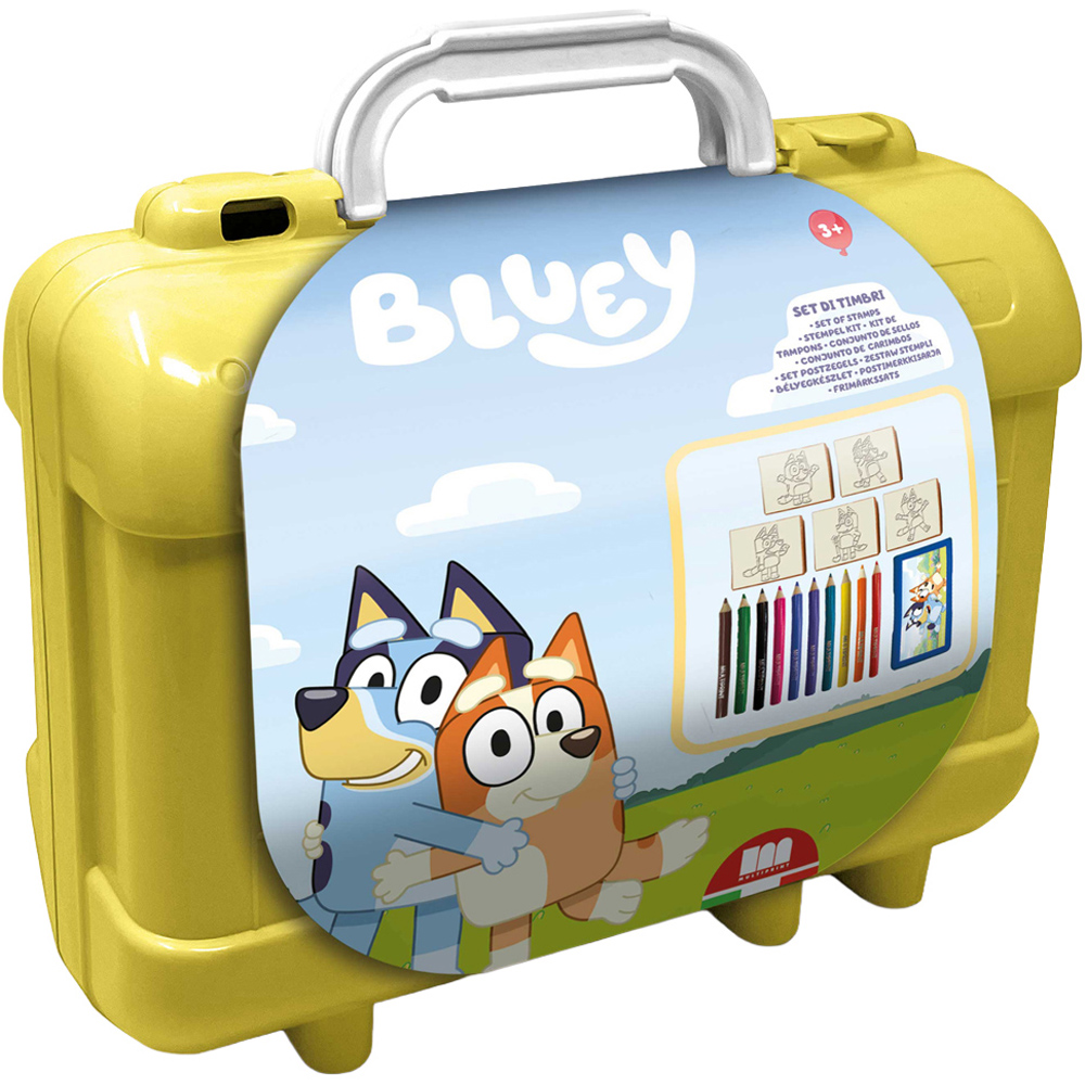 Multiprint Bluey Kids Travel Colouring and Stamp Set Image 1