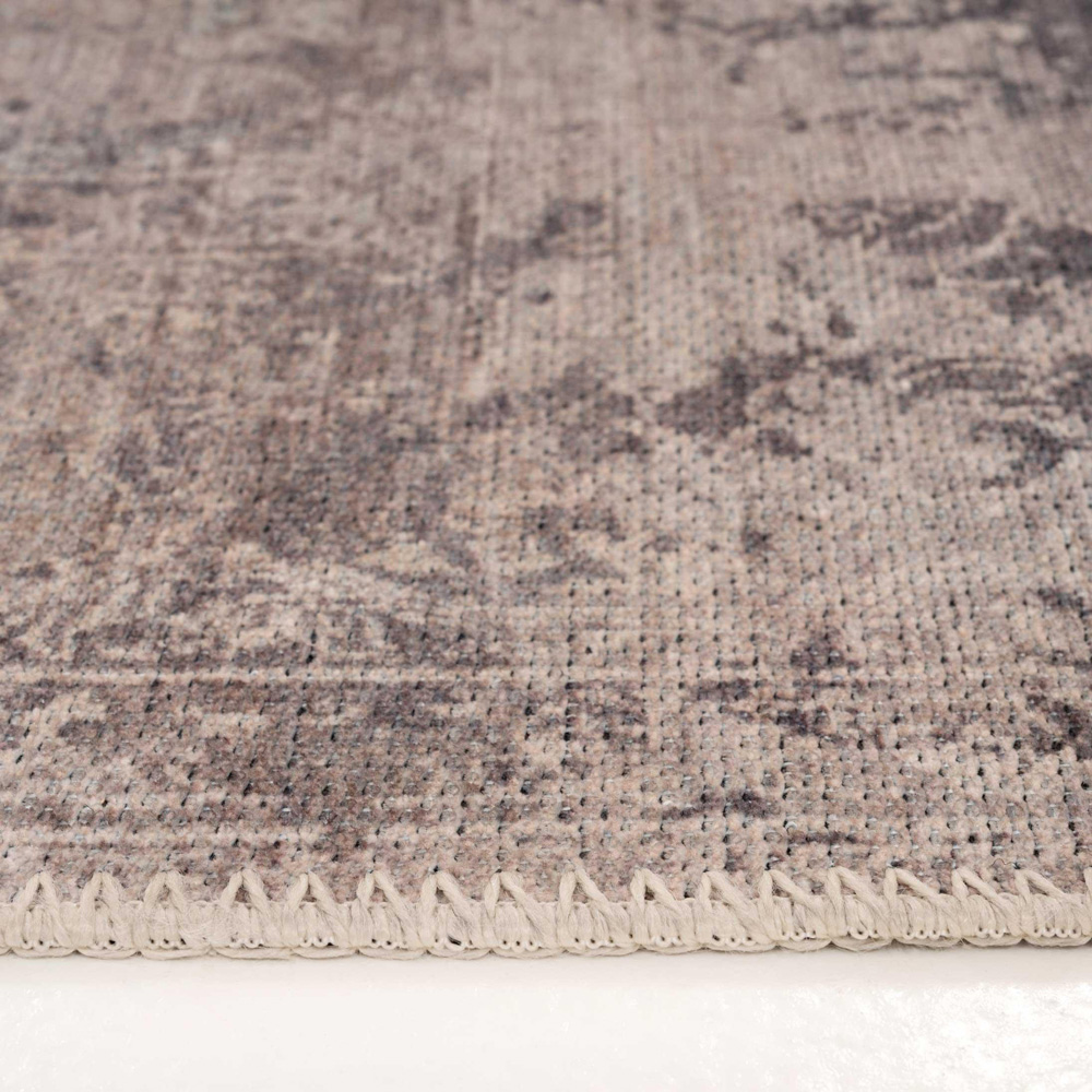 Kukoon Fleur Beige Flat Vintage Rug 240 x 330cm Image 3