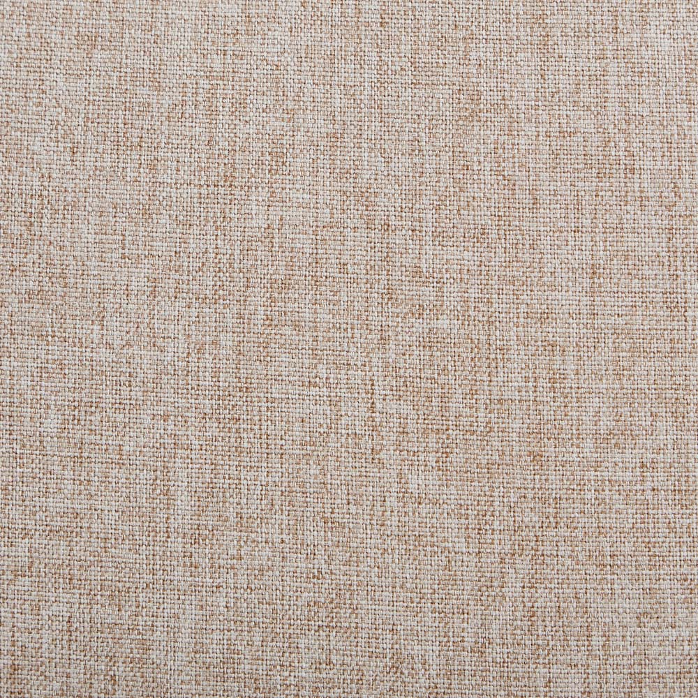3 Seater Beige Plush Padded Studded Sofa Image 5