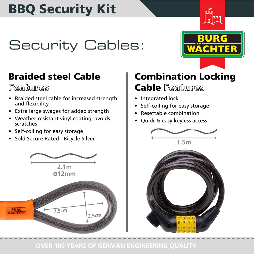 Burg-Wachter BBQ Security Kit Image 4