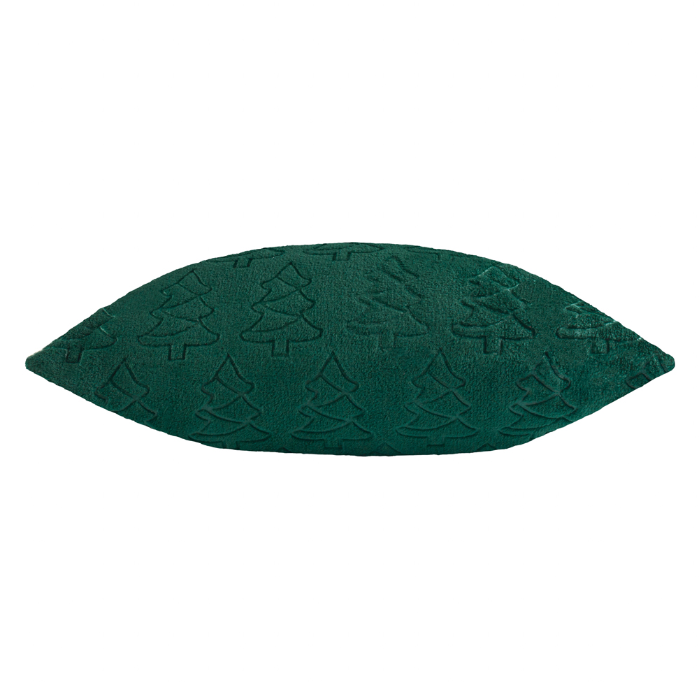Furn Festive Trees Embossed Emerald Cushion 50 x 50cm Image 2