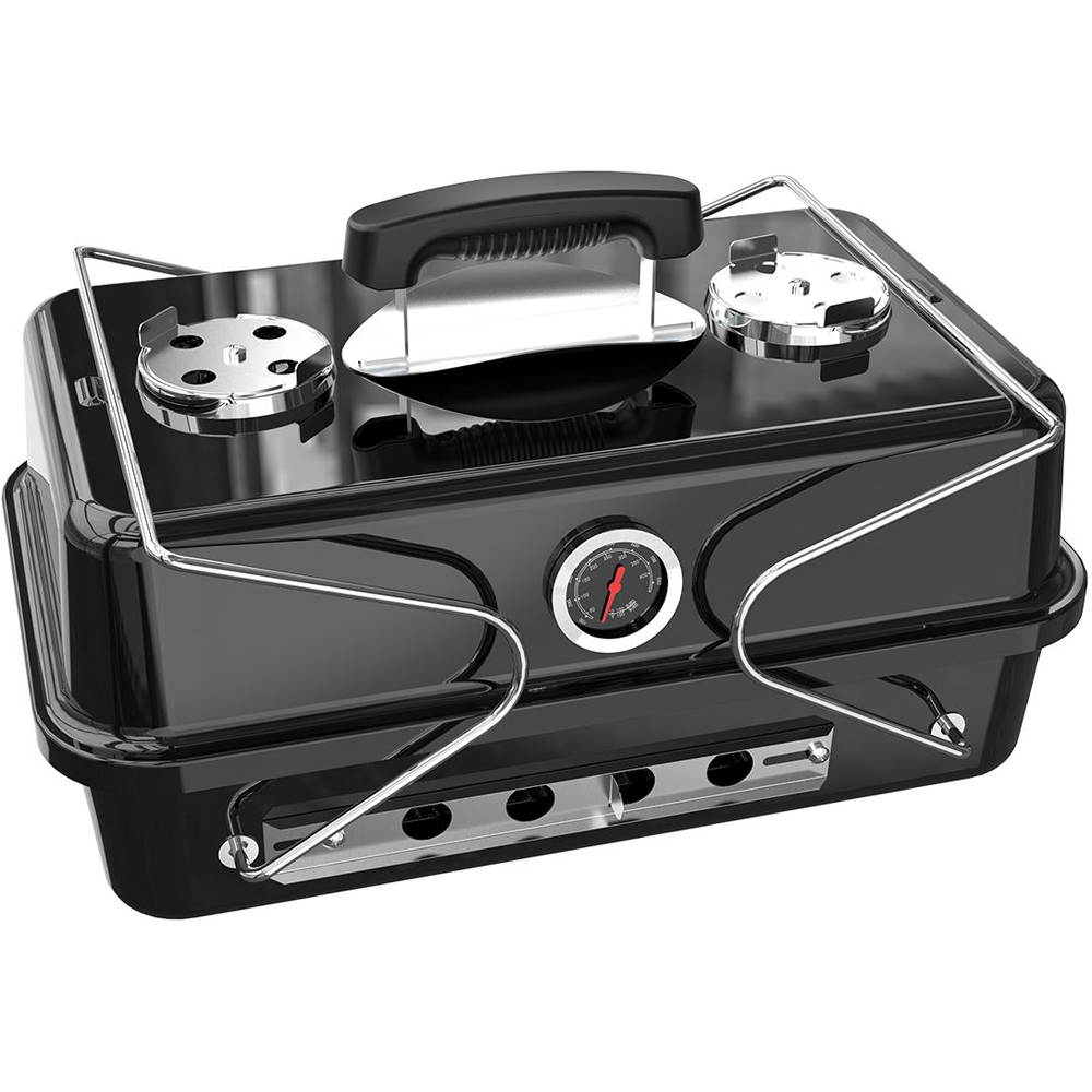 House of Home Black Portable Charcoal BBQ Grill Image 2