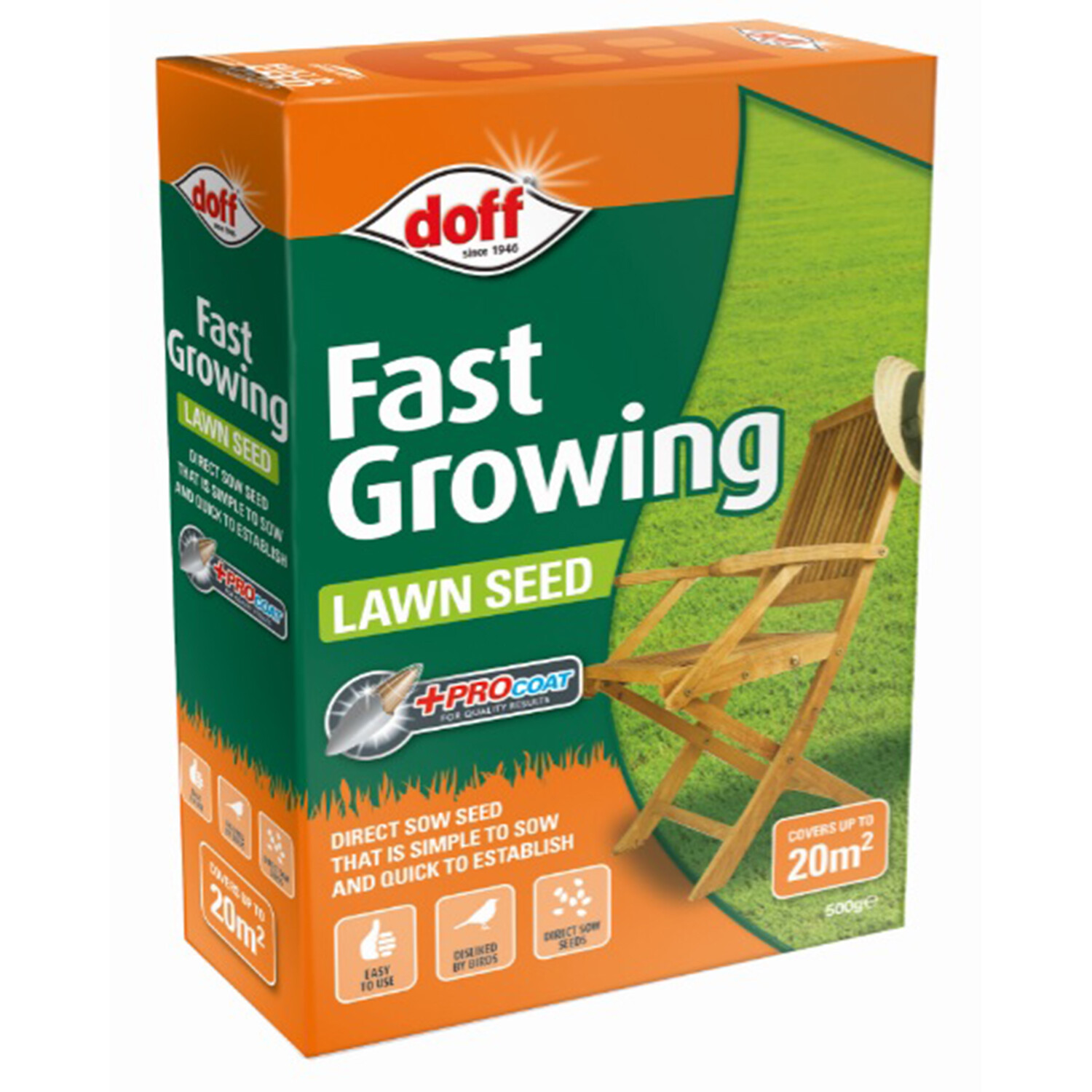 Doff Fast Growing Lawn Seed 500g Image
