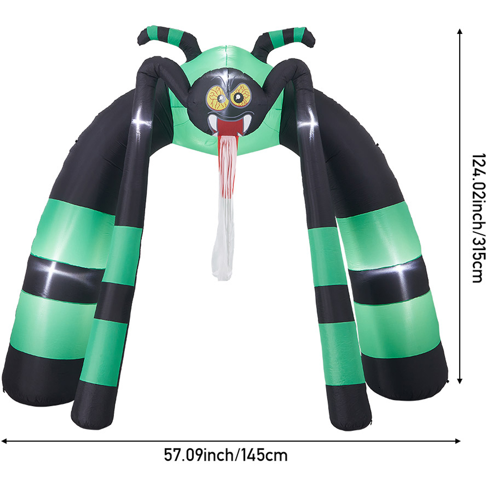 Living and Home Halloween Inflatable LED Angry Spider Archway 10ft Image 6