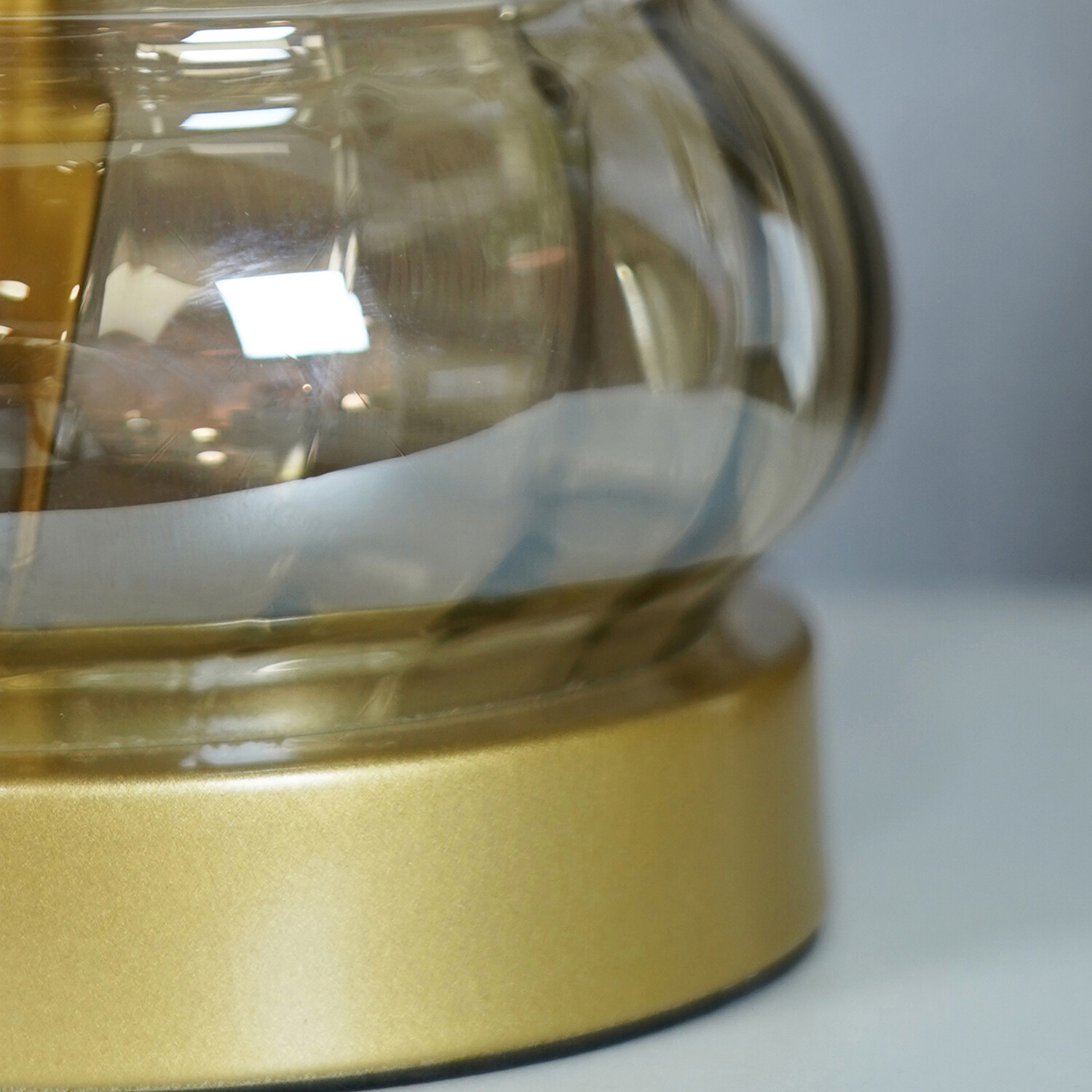 Miley Glass Table Lamp Amber Image 8