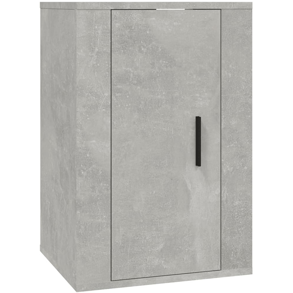 vidaXL Single Door Concrete Grey Wall Mounted TV Cabinet Image 2
