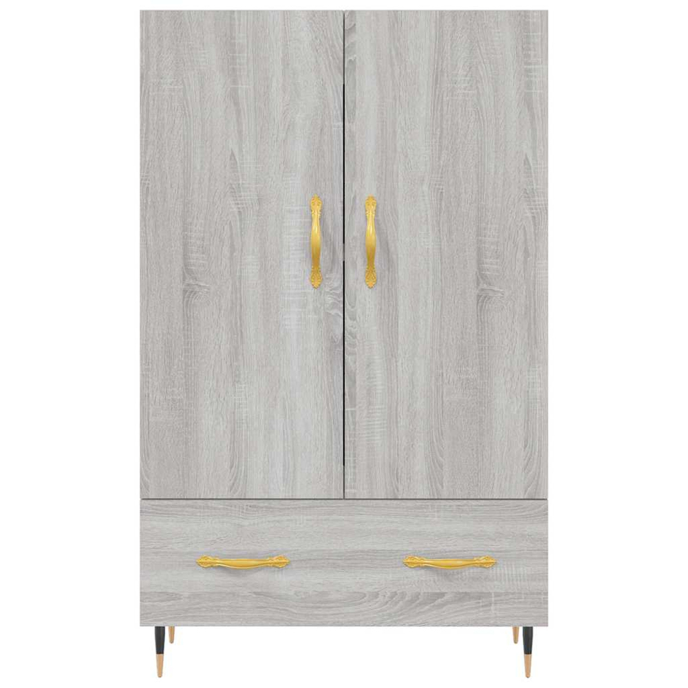 vidaXL 2 Door Single Drawer Grey Sonoma Highboard Image 6