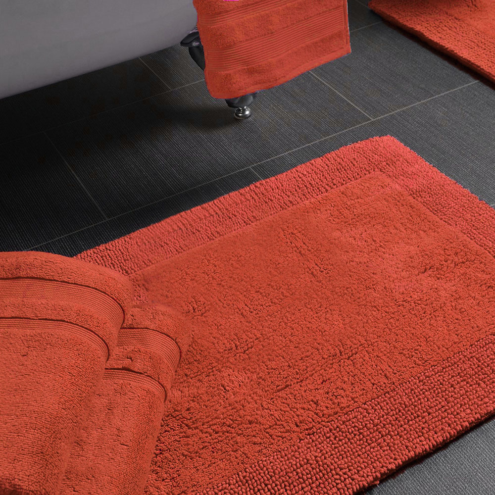 Allure Bath Fashions Luxury Reversible Terracotta Heavyweight Bath Mat 53 x 85cm Image 5