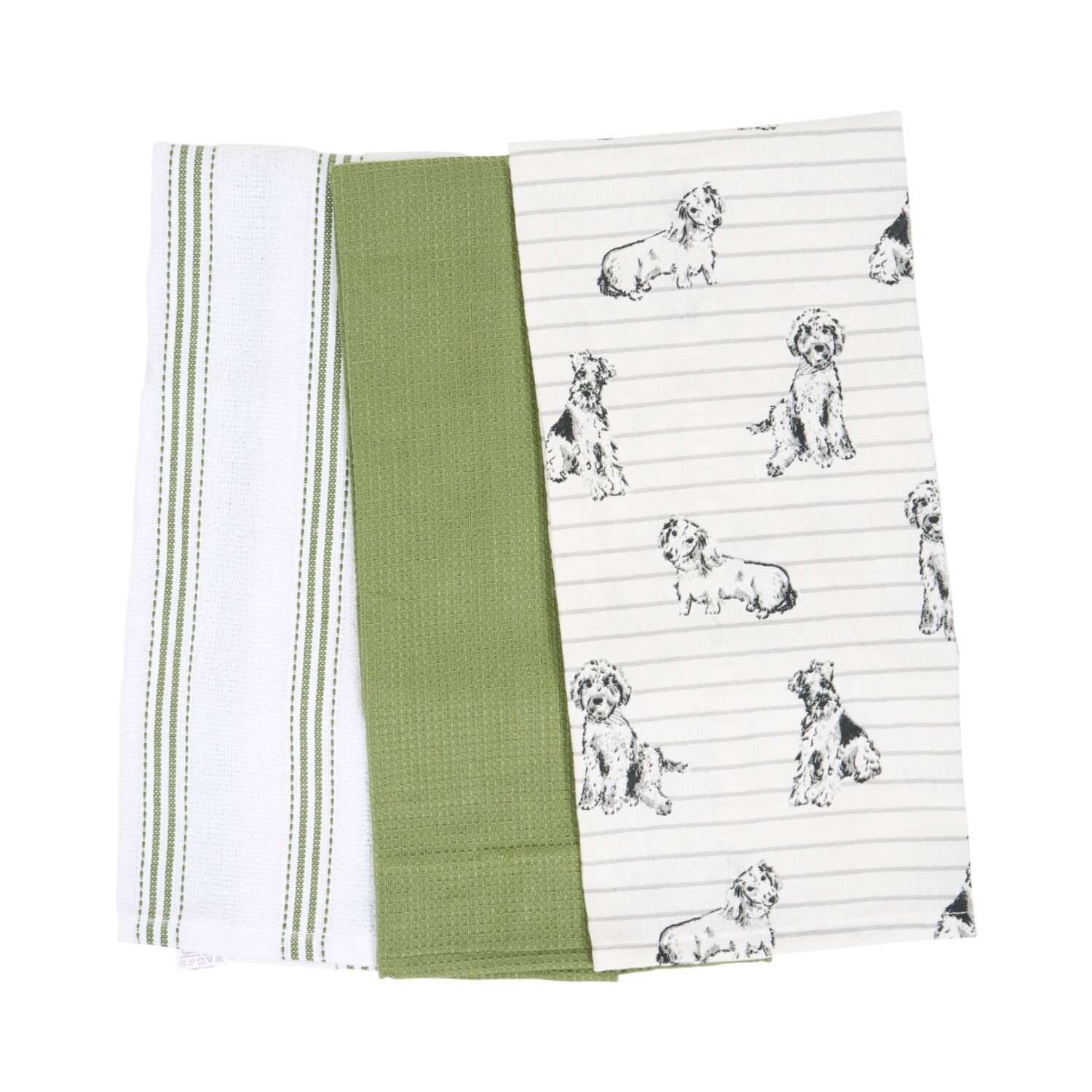 Pack of 3 Waggy Tails Tea Towels Image 3