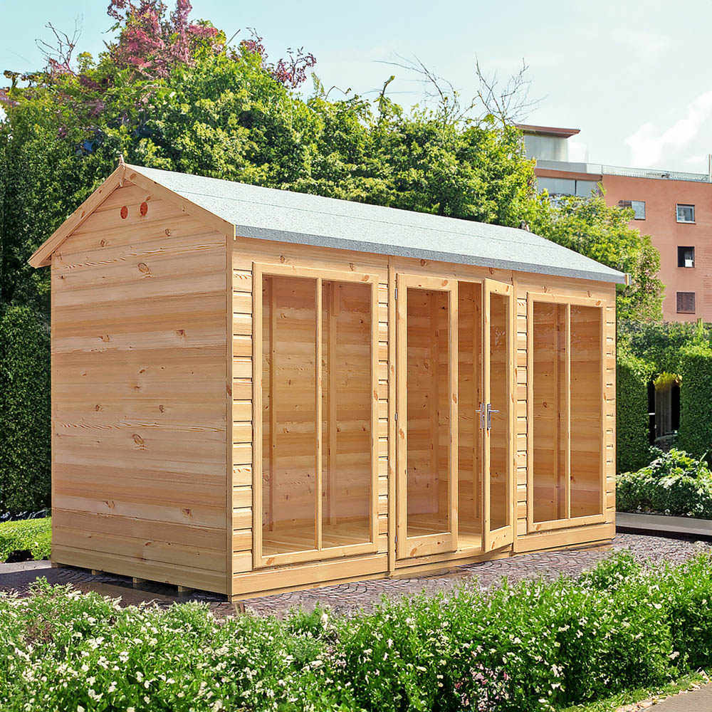 Shire Mayfield 12 x 6ft Double Door Traditional Summerhouse Image 6