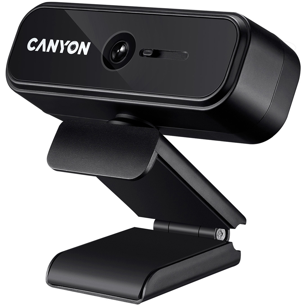 Canyon C2N Black 1080p Full HD Webcam with Built-in Microphone Image 1