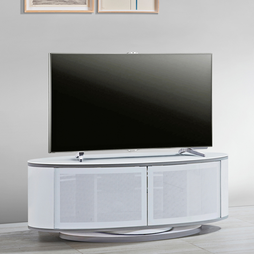 MDA Designs Luna 2 Door White TV Unit Image 9
