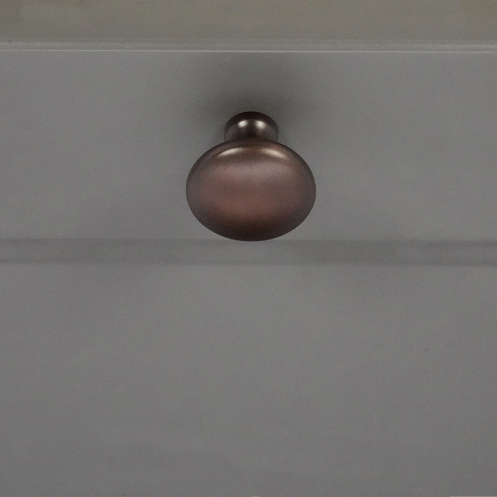 Spira Brass Mushroom Aged Bronze Medium 32mm Cupboard Knob Image 2