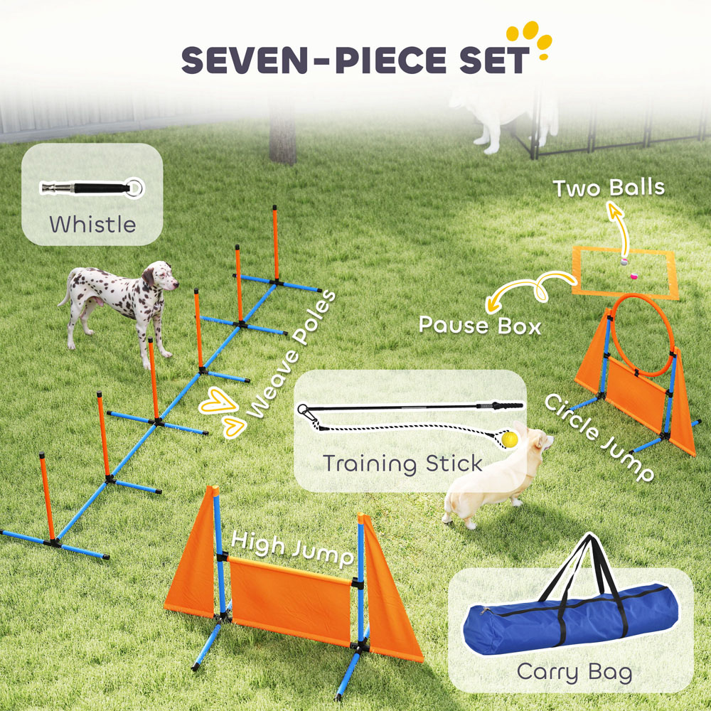 PawHut 7 Piece Dog Agility Set Image 4