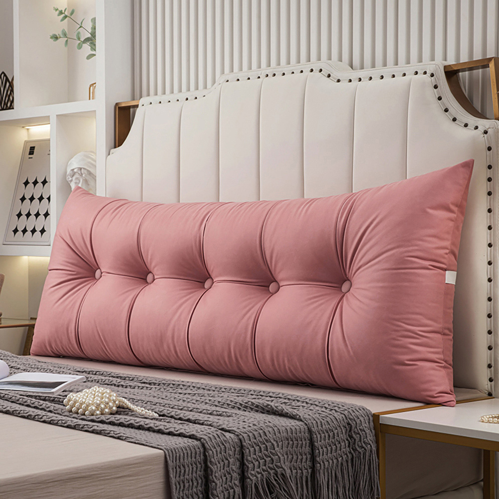 Living and Home Pink Chenille Headboard Pillow 60 x 150cm Image 2