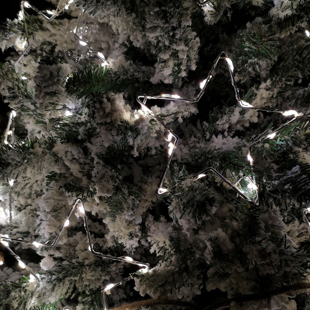 Samuel Alexander 227 Warm White LED Star Curtain Lights Set of 10 Image 5