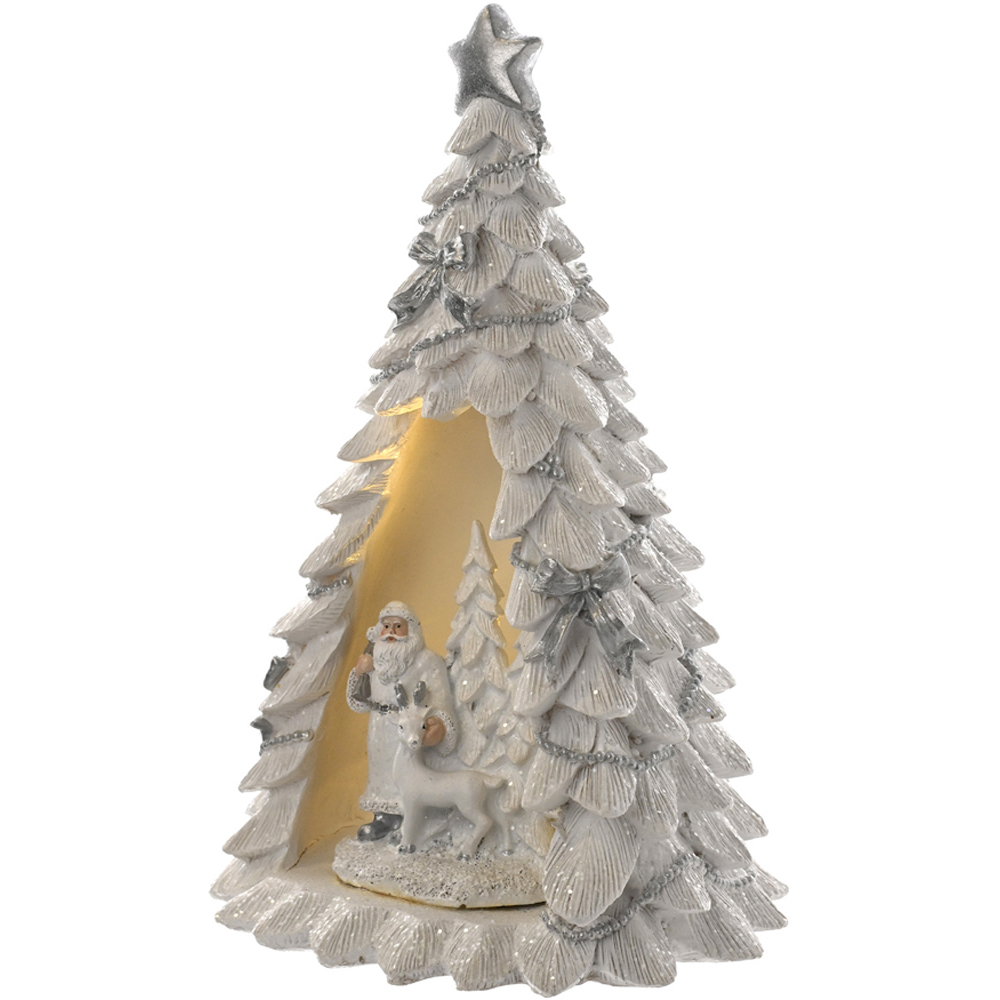 The Seasonal Gift Co. LED Freestanding Santa and Reindeer in Tree Christmas Decoration 24cm Image 3