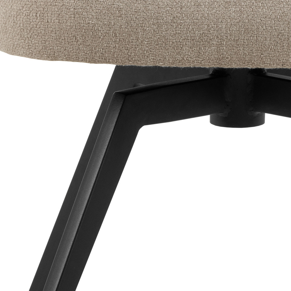 Florence Darlene Beige Swivel Dining Chair Image 6