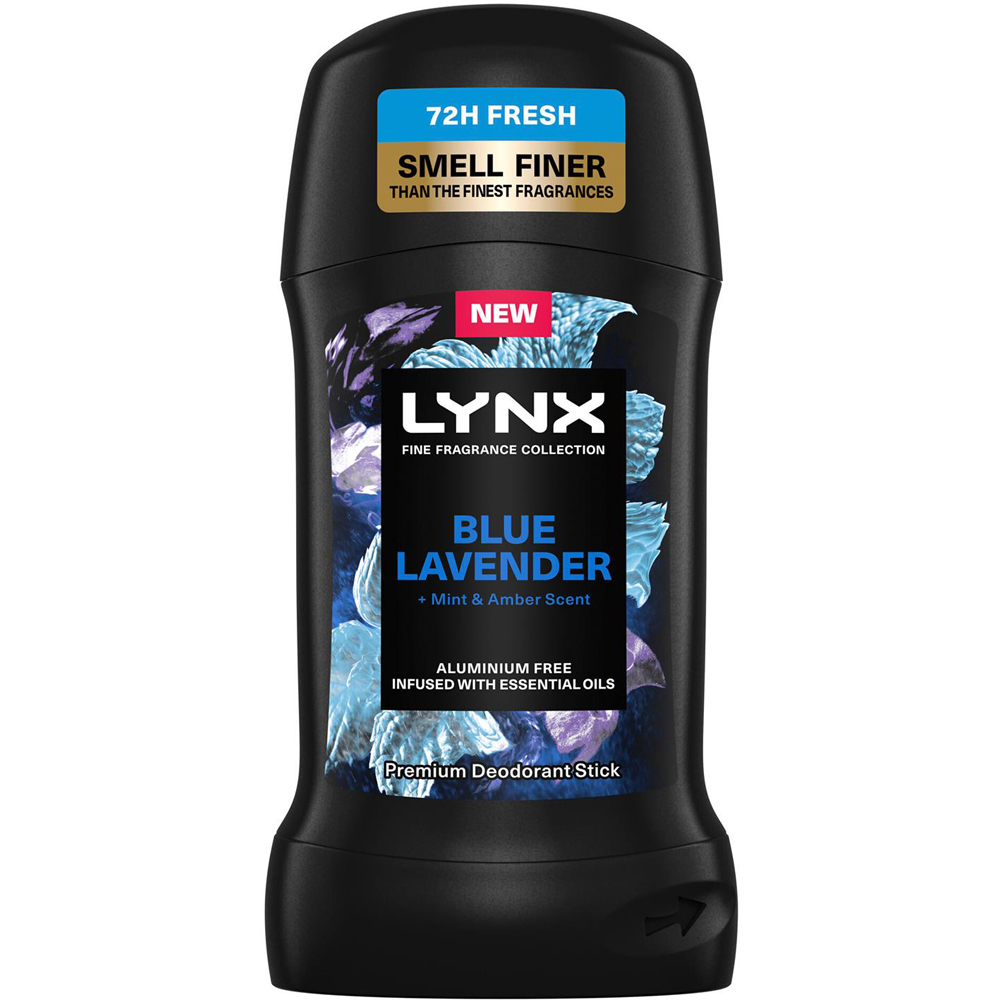 Lynx Blue Lavender Deodorant Stick 50ml 3 Pack Image 2
